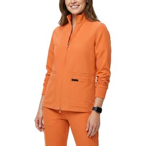 Blouse médicale personnalisée B2B de haute qualité, entièrement zippée, multi-poches, poignets côtelés, uniformes d'infirmière d'hôpital, blouses médicales en gros - Product Image 1