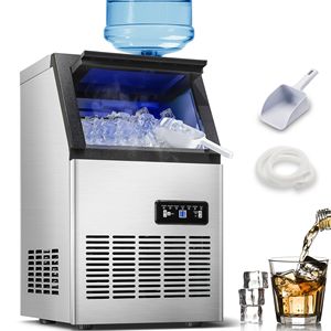Macchina Professionale per Ghiaccio in Acciaio Inox, Produzione 80-110 LBS/24H, Autopulente, 2a Generazione - Product Image 1