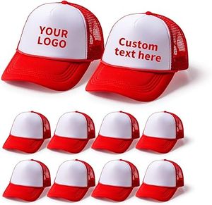 Lot de 10 casquettes de camionneur vierges de qualité supérieure avec corde décorative, unisexe, pour personnalisation par transfert thermique et graffiti - Product Image 2