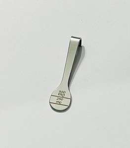 Stainless Steel Shilajit <b>Spoon</b> 250mg 500mg Marked Ayurvedic Resin <b>Measuring</b> <b>Spoon</b> Reusable Supplement Tool - Product Image 1