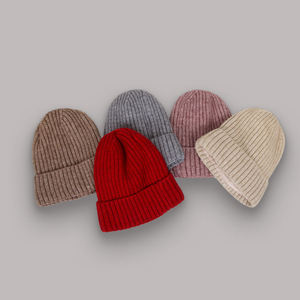Custom 3D Embroidery Wool Blend Ribbed Cuffed <b>Beanie</b> Hat OEM Private Label Wholesale Winter Cap Breathable <b>Waterproof</b> Adjustable - Product Image 3