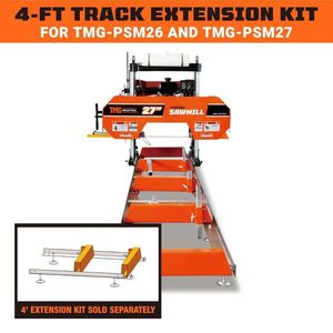 Kit di estensione del binario da 4 piedi per segatrici portatili per legno TMG PSM26 e PSM27 per una maggiore portabilità SKU #   TMG PSM26 4EX - Product Image 2