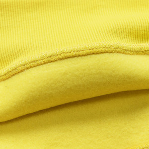 Men's Yellow Hooded <b>Sweatshirt</b> Regular Fit Cotton Fleece Casual Pullover With Pocket Autumn Wear - Product Image 3