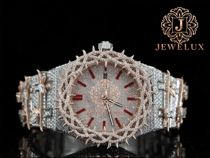 Reloj de Lujo para Hombre, Estilo Hip Hop, con Diamantes Moissanite, Personalizado, de Acero Inoxidable, Resistente al Agua, para Uso Diario, al Mejor Precio - Product Image 6