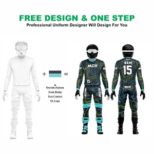 Vêtements de course en tissu extensible de haute qualité, élégants, imprimés par transfert thermique DTF, pour moto tout-terrain, VTT et motocross - Product Image 2