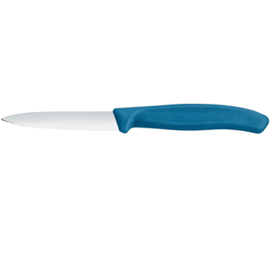 Couteaux à éplucher à manche bleu en acier inoxydable, lames tranchantes, couteaux de cuisine pour éplucher les fruits, les légumes, couper et trancher les aliments - Product Image 1