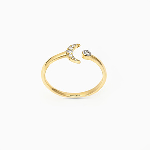 Anillo de Compromiso de Diamantes Cultivados en Laboratorio, Chapado en Rodio, Oro de 10K/14K/18K y Plata 925/935 para Mujer |   Joyería Fina para Uso Diario - Product Image 3