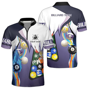 Camisetas de Billar Personalizables de Alta Calidad, Reversibles, Unisex, con Diseño Impreso, Personaliza tus Propias Camisetas, Spandex/Algodón - Product Image 6
