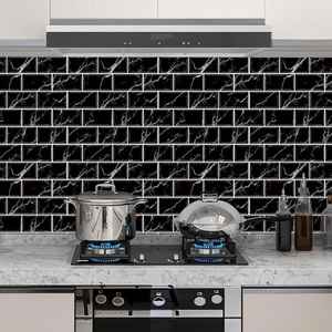 Adhesivos 3D para azulejos, autoadhesivos para baño, sala de estar y decoración del hogar, azulejos impermeables, adhesivos autoadhesivos para paredes - Product Image 2