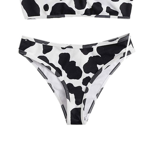 Bikini con aros para mujer OEM, 100% algodón, corte alto, transpirable, de secado rápido, impermeable, conjunto de dos piezas para natación y playa - Product Image 5