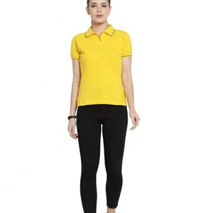 Polo pour femmes à logo personnalisé, nouvelle collection, couleur unie, respirant, décontracté, tendance, vente en gros - Product Image 2