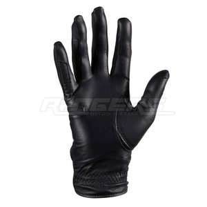 Gants d'équitation en cuir véritable noir de qualité supérieure, style unisexe, logo personnalisé, durables, pour l'hiver - Product Image 4