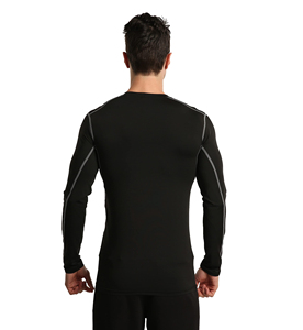 Wholesale Hot Sale Plus Size <b>Compression</b> Set Men New Arrival 2 Piece Long Sleeve Front Training Wear Winter Gym Set - Product Image 6