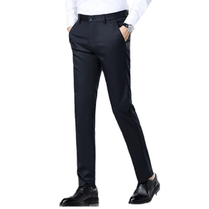 Best Quality <b>Polyester</b>/Rayon Material Custom Logo OEM New Style Fashion Quick Dry Lightweight Office Formal Dress Pants for Men - Product Image 5