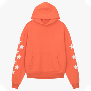 Sudadera con capucha para hombre, diseño de estrella blanca, estilo urbano, con parches desgastados, estilo hip hop, 100% algodón, sudadera con capucha para invierno. - Product Image 1