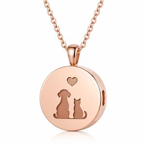 Cremation Urns Jewelry Stainless Steel Paw Cylinder Pendant, Elegant Keepsake Necklace for Pet Loss <b>Memorial</b> <b>Gifts</b> - Product Image 3