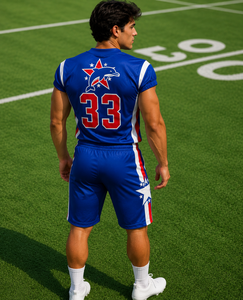 Uniforme de Fútbol Americano Unisex de Manga Corta Transpirable de Alta Calidad, Estilo Nuevo y Más Vendido, SALSTAR SPORTS 100% Poliéster - Product Image 3