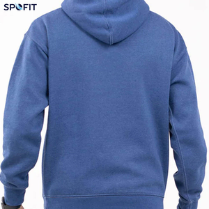 Sweat à capuche personnalisé pour homme, 100% coton molletonné, coupe ample, manches longues, poche kangourou, logo personnalisé - Product Image 2