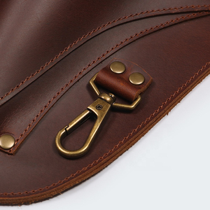Brown Leather <b>Tool</b> Messenger <b>Bag</b> With Adjustable Strap And Multiple Pockets For Universal <b>Tool</b> Storage - Product Image 4