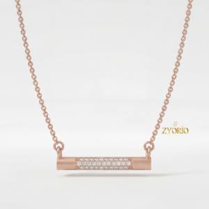 Collar de Oro con Símbolo de Diamante de Lujo para Mujer, Diseñado para Regalos de Compromiso y Aniversario, Belleza y Moda Nupcial - Product Image 6