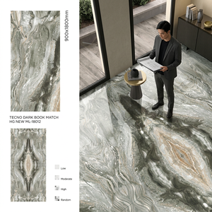 กระเบื้องพอร์ซเลนเคลือบด้านลายหินอ่อนสีขาวโบราณ Statuario ขนาด 900x1800 มม. ทนกรด ต้านเชื้อแบคทีเรีย กันลื่น สำหรับตกแต่งภายใน - Product Image 5