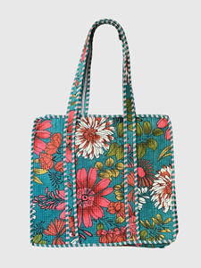 Sac fourre-tout en polyester à imprimé floral avec fermeture à glissière, sac à bandoulière quotidien pour femme, toutes saisons, style bohème - Product Image 5
