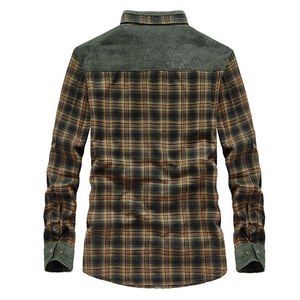 Chemise d'hiver pour homme, en coton épais, chaude, en polaire, à carreaux, manches longues, chemise en flanelle à carreaux Buffalo, taille plus M-4XL - Product Image 5