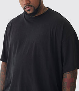 Nuevas Camisetas de Hombre a la Moda 2026, Corte Regular, Lisas, con Logotipo Impreso DTF Personalizado, Formales, de Lujo, Tejido de Punto Grueso de 180 g/m², 100% Algodón - Product Image 2