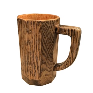 Jarra de Madera Pulida para Café, Hecha a Mano, Ligera, a Prueba de Fugas, Estilo Americano, para Cerveza o Té, Jarra Tradicional de Madera Sólida - Product Image 4