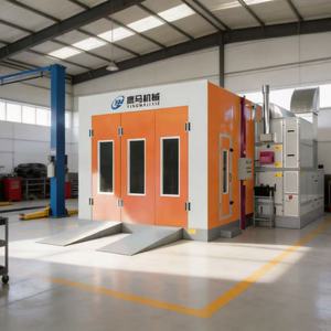 Station de ponçage intégrée avec porte télescopique mobile, aménagement flexible, cabine de peinture automobile professionnelle - Product Image 2