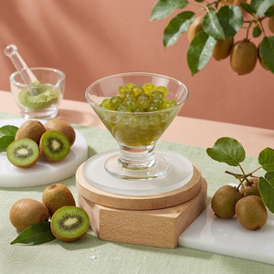 Perles de boba éclatantes au kiwi de Taïwan en gros, billes de jus fruitées éclatantes, garniture 3,4 kg pour les fournitures des salons de thé et des bubble tea - Product Image 4