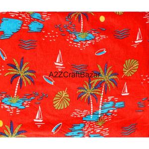 Tissu en Coton Pur à 100% Écologique, Tissé, Séchage Rapide, Respirant, Léger, Imprimé au Bloc, Fil 60S/60S, du Rajasthan pour Femmes et Filles - Product Image 3