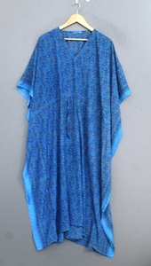 Robe longue en mousseline de soie à imprimé cachemire bleu bohème, sans manches, col halter, froncée, coupe ample, décontractée pour femme - Product Image 6