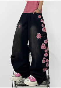 Pantalones Vaqueros Holgados de Moda – Jeans Cómodos de Corte Ancho, Perfectos para Uso Casual y Moda Urbana - Product Image 6