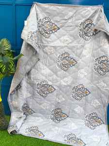 Luxury Custom Block Printing Fabric <b>Duvet</b> <b>Cover</b> With Pillow <b>Cover</b> Set King Size Reversible Bedspread Flat Sheet For Home Bedding - Product Image 3