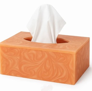 Resin Tissue Organizer Elegant Tissue Box Cover for Living Room Bedroom Bathroom and Reception - Product Image 6