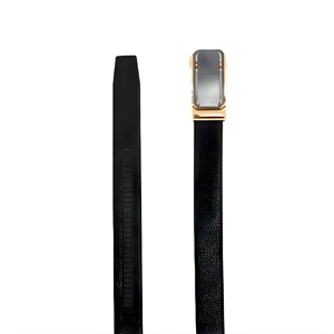 Cinturón Formal para Hombre con Hebilla Automática Dorada, de Primera Calidad, Ajustable, Resistente, Elegante y Duradero, para Oficina, Casual y Uso Diario - Product Image 3