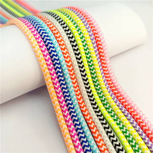 สายเชือกโพลีเอสเตอร์4-5มม. พร้อมปลายถักแบบกลมสำหรับเสื้อผ้า - Product Image 2