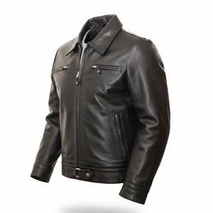 Custom <b>Men</b> Fashion Leather <b>Jacket</b> Made in Pakistan High Quality Fashion Leather <b>Jacket</b> For Sale In Low Price - Product Image 1