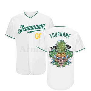 Camiseta de béisbol de equipo a rayas para hombre, uniforme de béisbol con estampado personalizado, sublimación, a la venta, Oem - Product Image 1