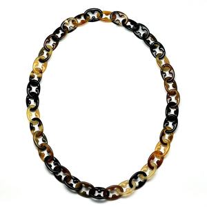 Collar de cuerno personalizado unisex con cadena de eslabones de estilo saludable joyería de moda de estilo clásico para aniversario - Product Image 1