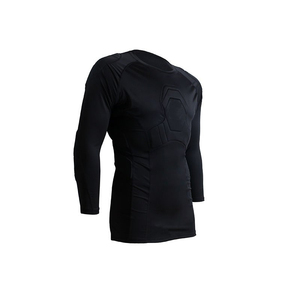 <b>Custom</b> Men's Long Sleeve Rash Guard Black Heat Transfer Printing Quick Dry <b>Compression</b> <b>Shirt</b> Front Logo Adult Size - Product Image 2