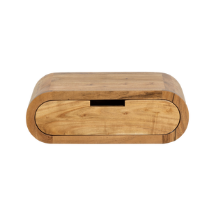 Étagère murale arrondie Vandana Optima Pebble en bois d'acacia - Product Image 4