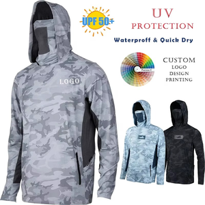 Vêtements de pêche personnalisés en gros, à séchage rapide, manches longues, protection UV UPF 50+, sweat-shirt et chemise pour sports de plein air - Product Image 4