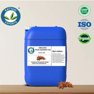 Aceite de Anís Estrellado Orgánico (Illicium verum) Destilado al Vapor, Formulación para Aromaterapia, Mayorista y Proveedor a Granel en India - Product Image 4