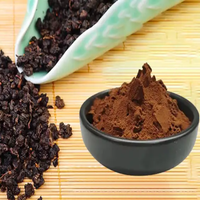 Poudre d'extrait de thé noir, ingrédient naturel pour tisanes, matière première nutraceutique, vente en gros en vrac