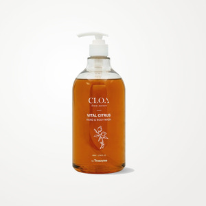 Gel de ducha corporal Cloa Vital con aroma a cítricos de Truezyme 800ml, gel de baño con aroma a neroli y cítricos. - Product Image 1