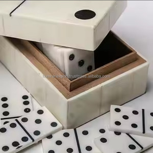 ชุดของเล่นโดมิโนสุดหรูสำหรับเด็กและผู้ใหญ่ของเล่นในกล่องไม้หรูหรา - Product Image 6