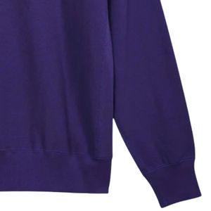 เสื้อสเวตเชิ้ตคอกลมคลาสสิกสำหรับผู้ชาย สีม่วง ผ้าฝ้ายพรีเมียม แขนยาว สวมใส่สบาย เหมาะสำหรับทุกวัน สไตล์สตรีทแวร์ - Product Image 6