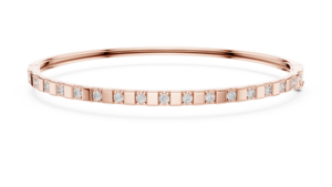 Bracelet rigide minimaliste en diamant de laboratoire taillé 0,5 carat, plaqué or blanc 18 carats rhodié, pour usage quotidien, fiançailles, Saint-Valentin, femme - Product Image 5